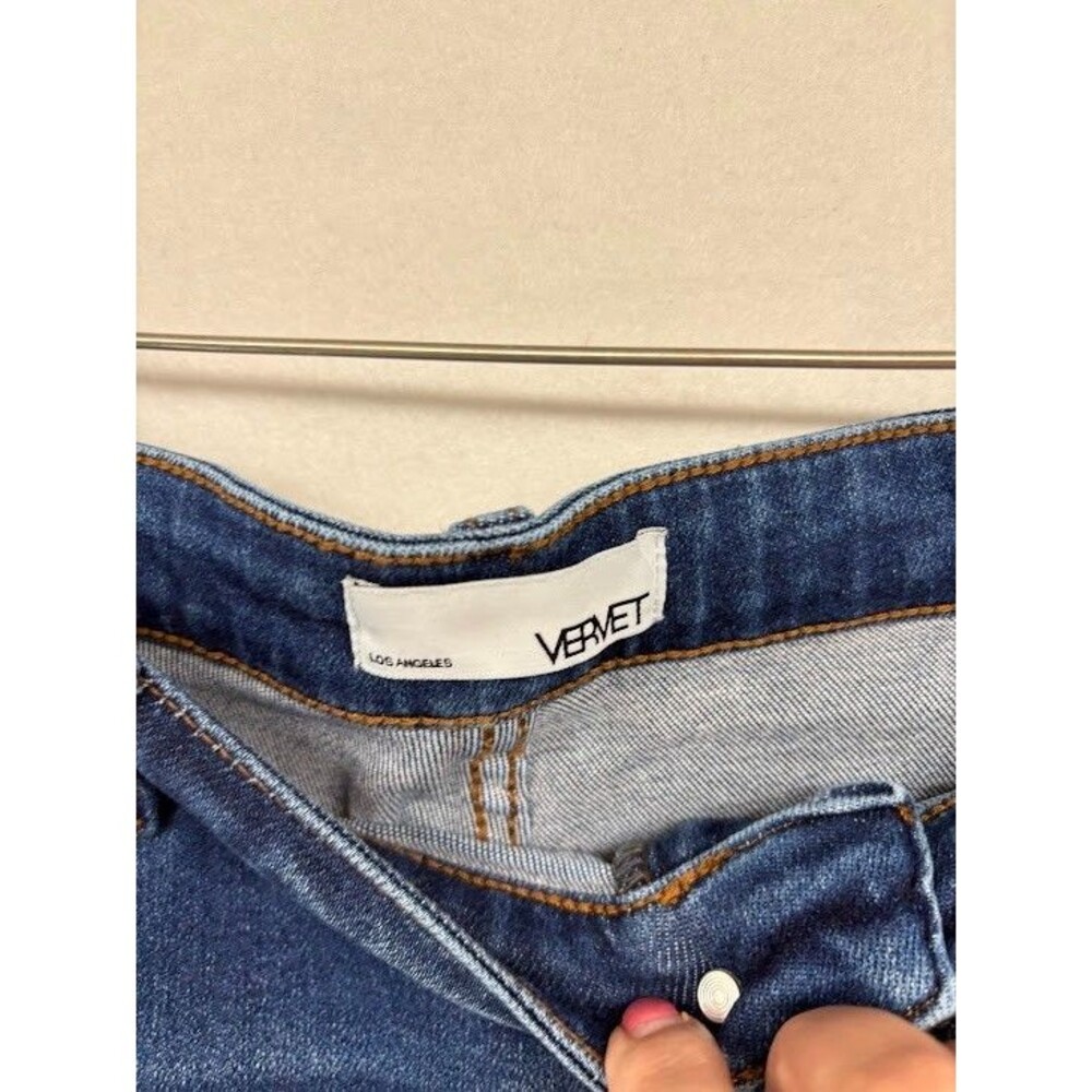 Vervet‎ Jeans Plus Size 20 Skinny Leg Raw Hem Stretch Medium Wash - Picture 6 of 10